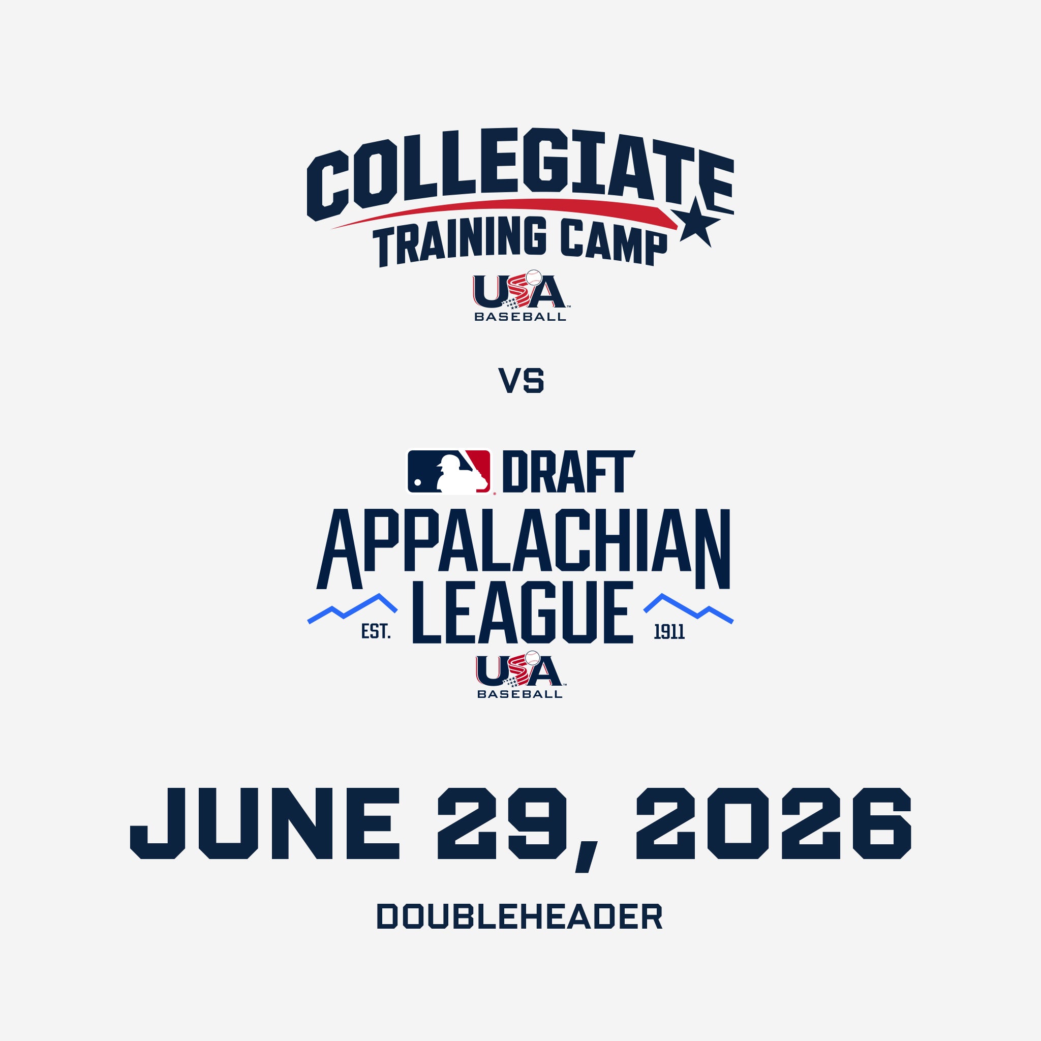 June 29: Collegiate National Team Training Camp Doubleheader vs. Appy League Select